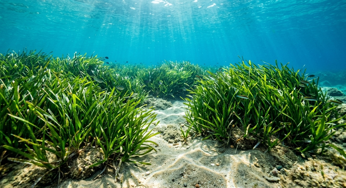 Poseidonia oceanica plants